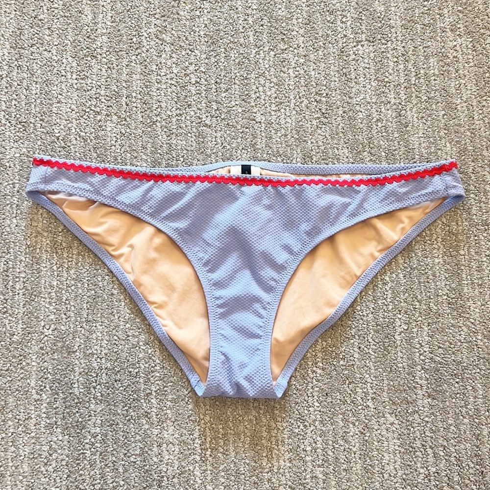 NWT J Crew Lowrider Rickrack Trim Bikini Bottoms